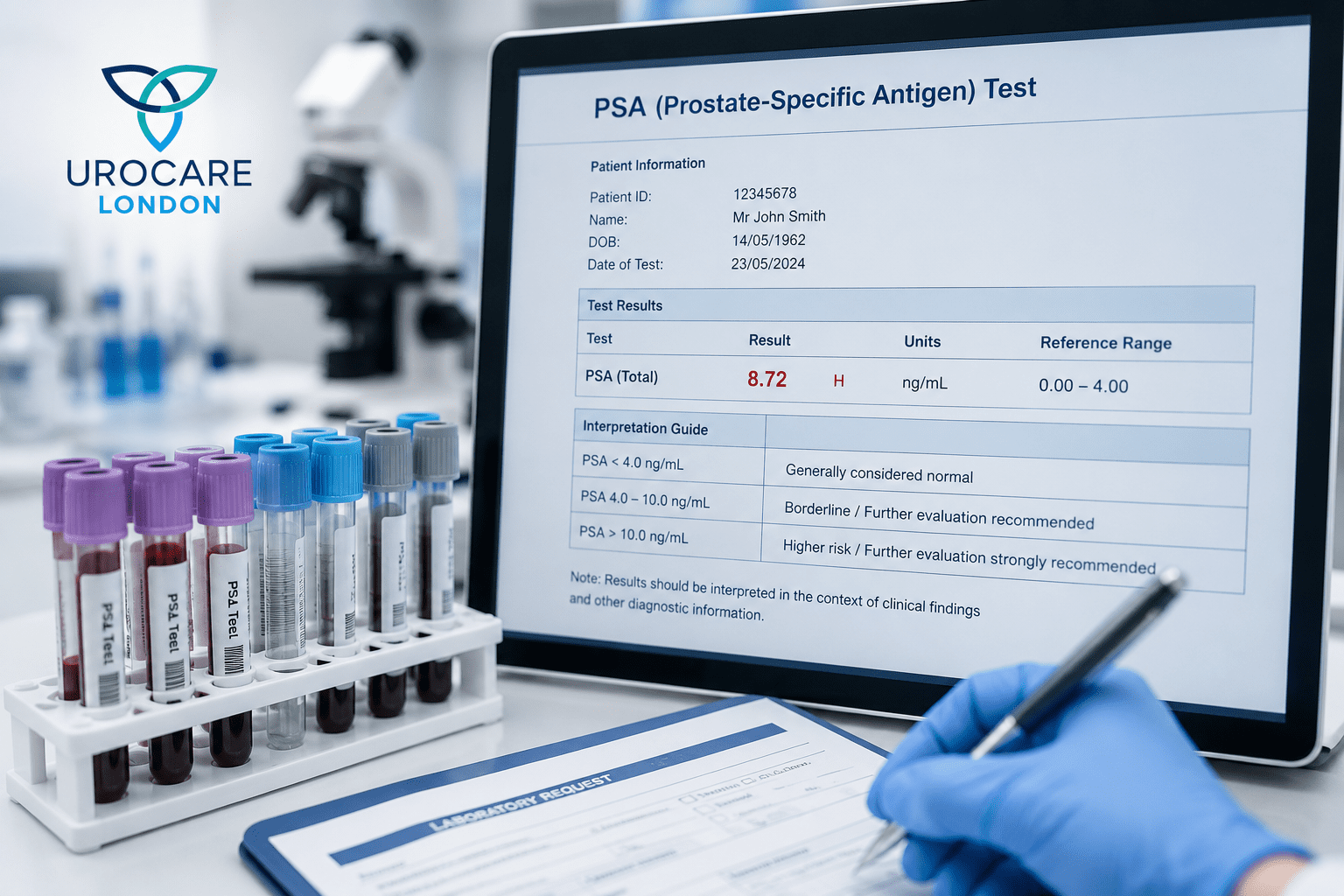 psa test results explained -- Mr Maneesh Ghei consultant urologist London